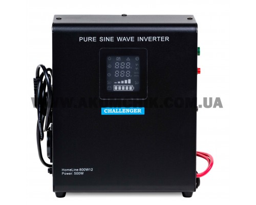 ДБЖ Challenger HomeLine 800W12 с правильной синусоидой, 12В, 500Вт